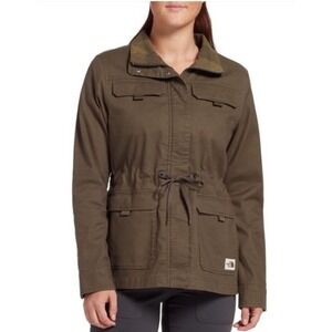 The North‎ Face Urban Utility Jacket Green Taupe Women's Size S Military Chore